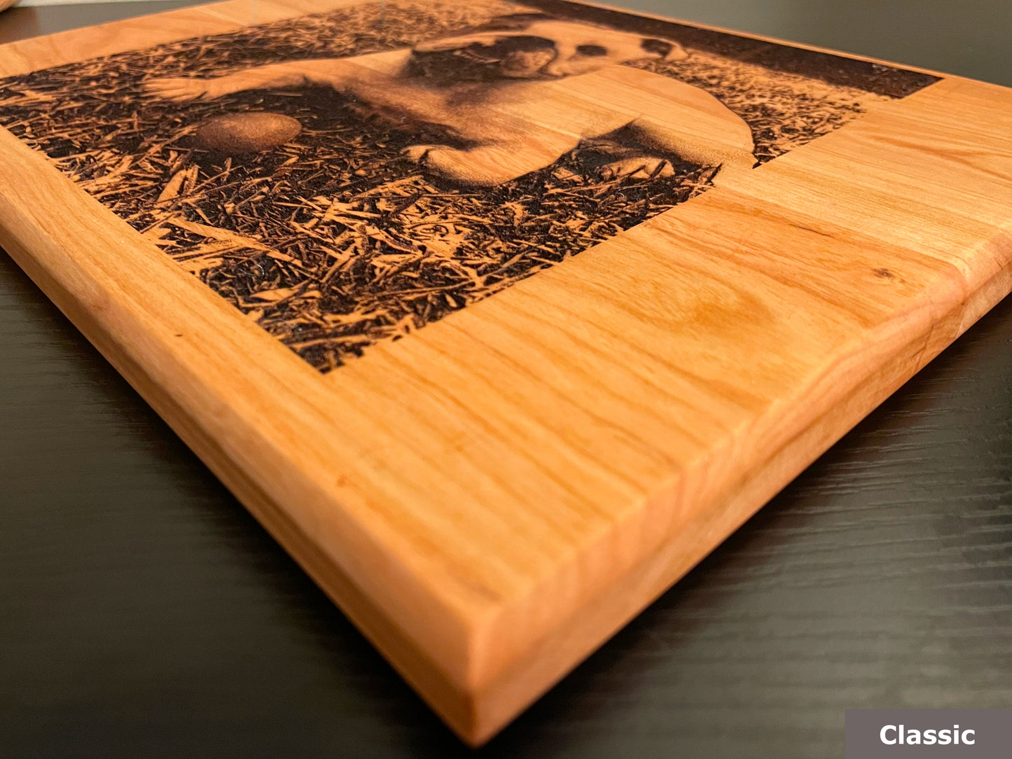 Engraved Pet Portrait (Walnut)